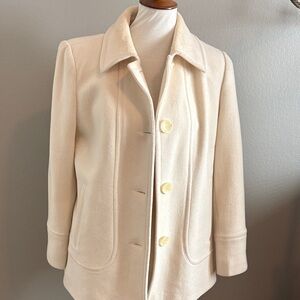 Anne Klein Cream Pea Coat